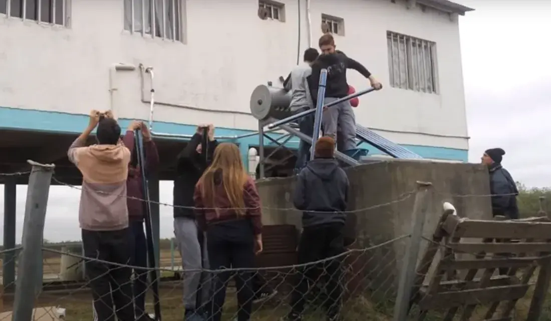 Trabajo realizado por los estudiantes de energías renovables